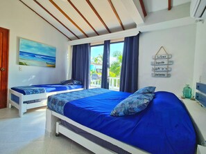 4 dormitorios, tabla de planchar con plancha, wifi y ropa de cama