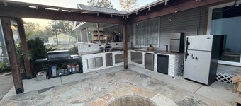 Industrial farmhouse style private guest house