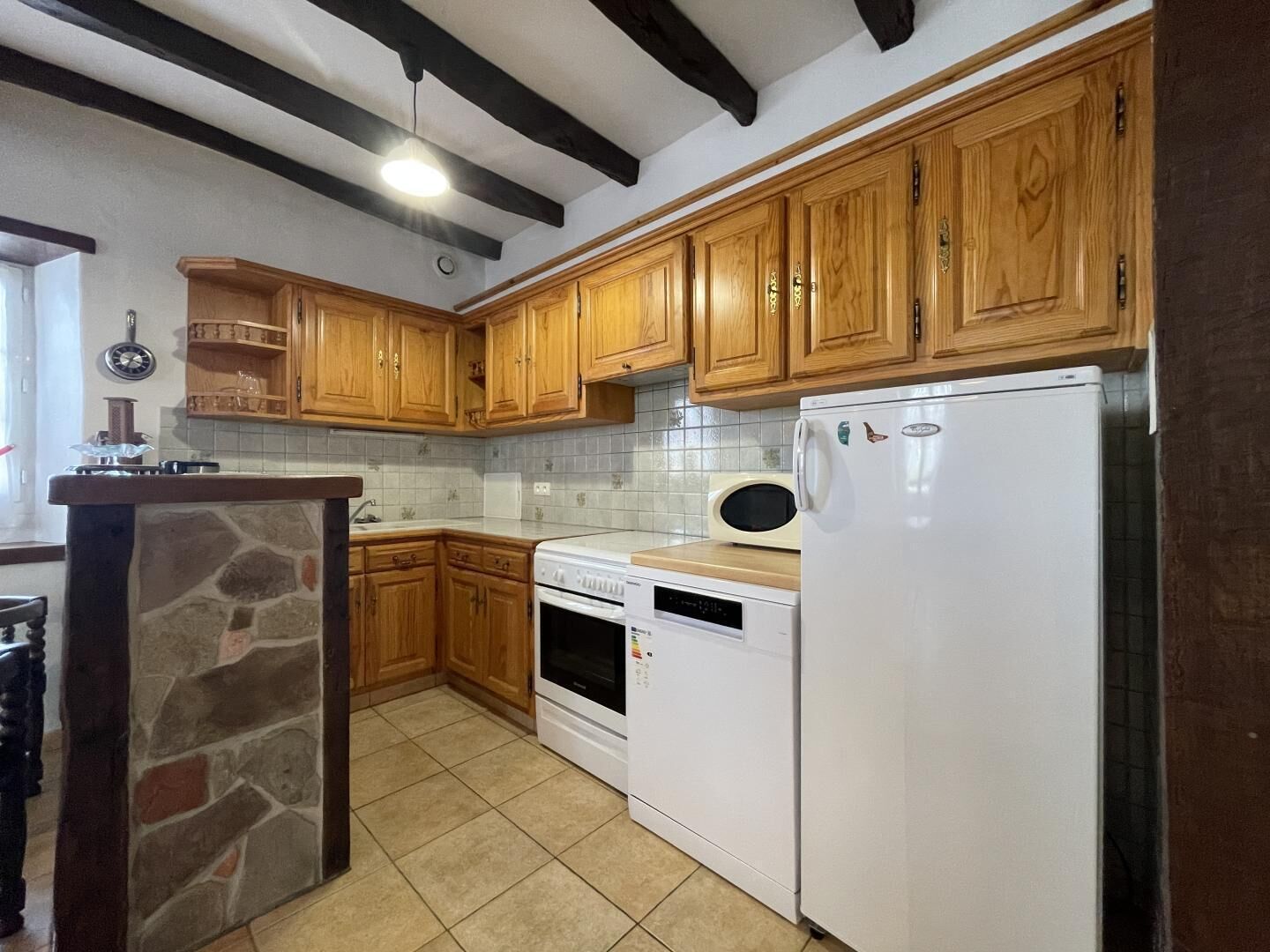 Refrigerador, microondas y lavavajillas 