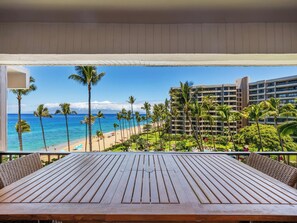 Outdoor dining - Postcard Maui Views with Resort Amenities (Lahaina)