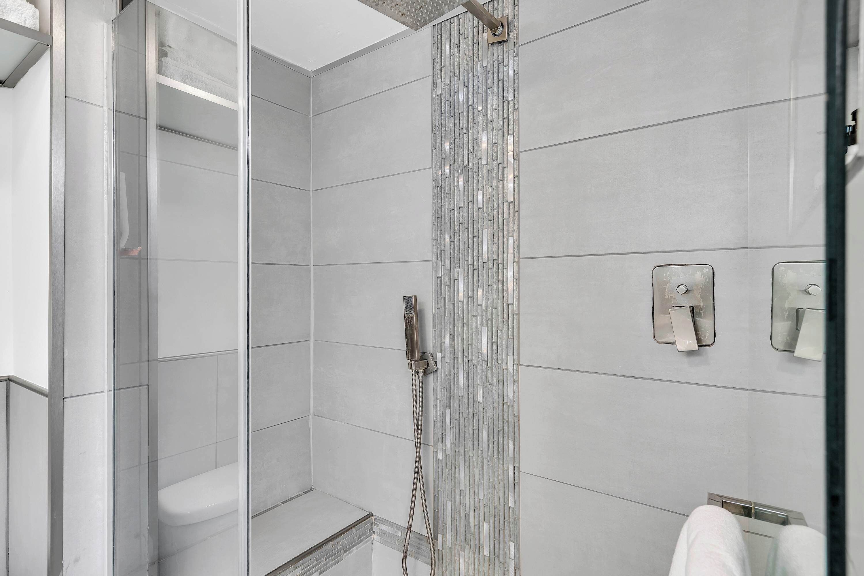 Shower, hair dryer