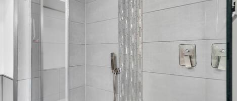 Shower, hair dryer