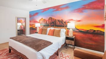 4 bedrooms, iron/ironing board, WiFi, bed sheets