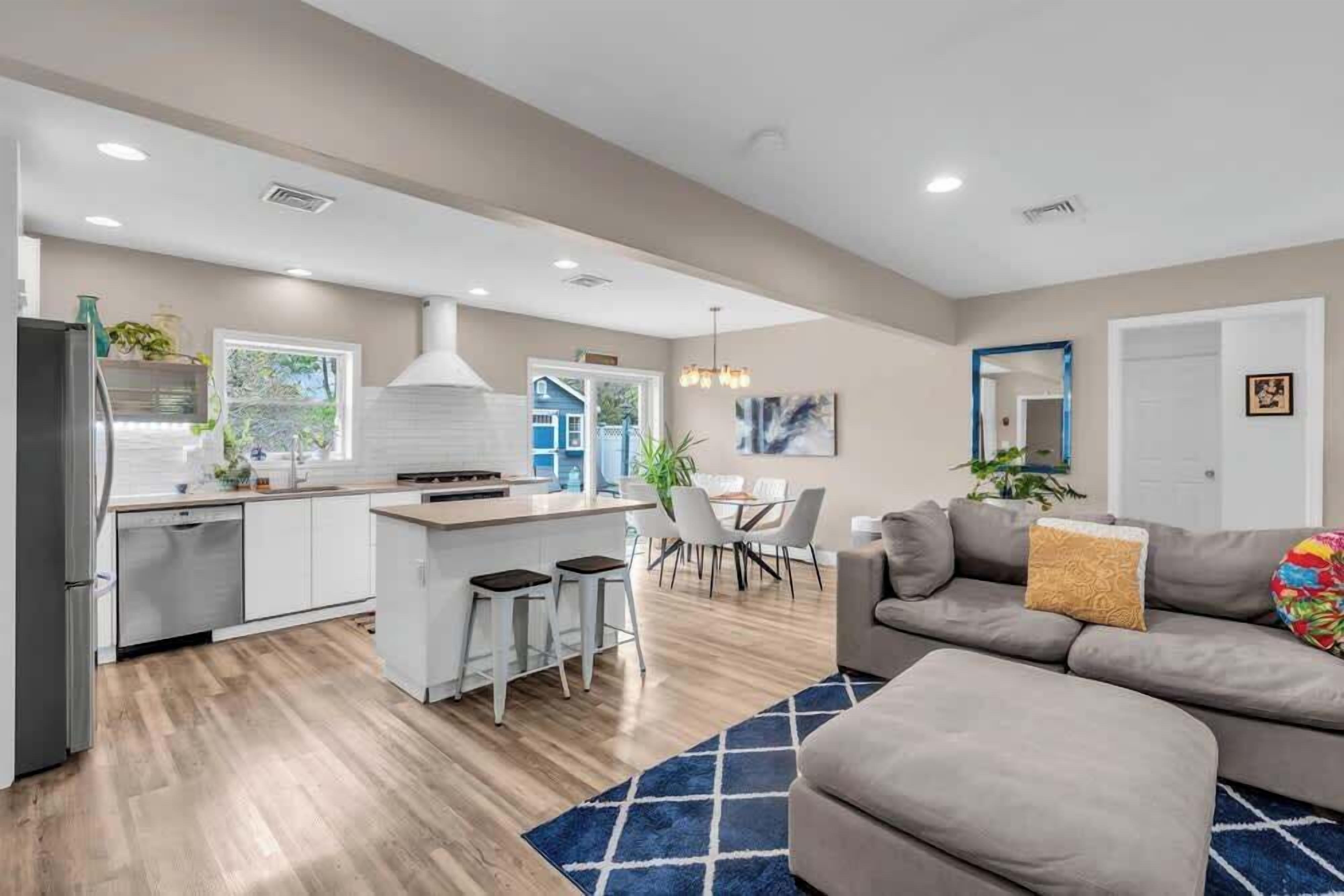 TV, fireplace, video games, offices