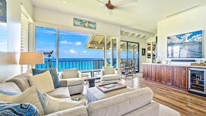 Living area - Kapalua Bay Villas | 4 Free Rental Cars | KBM Resorts | Panoramic Ocean Views | 4 Units, 5 Bedrooms | ML-2053 (Lahaina)