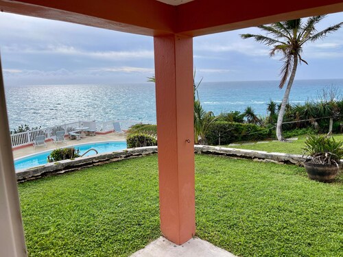 Private pool and private beach in this wonderful Warwick beachfront apartment