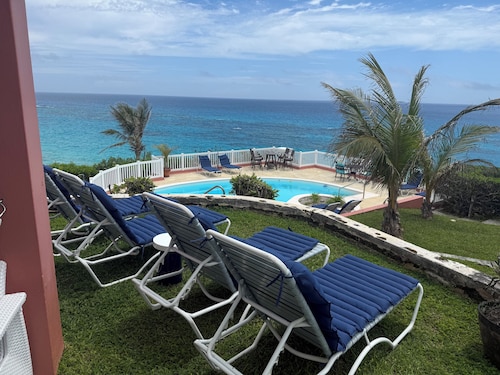 Private pool and private beach in this wonderful Warwick beachfront apartment