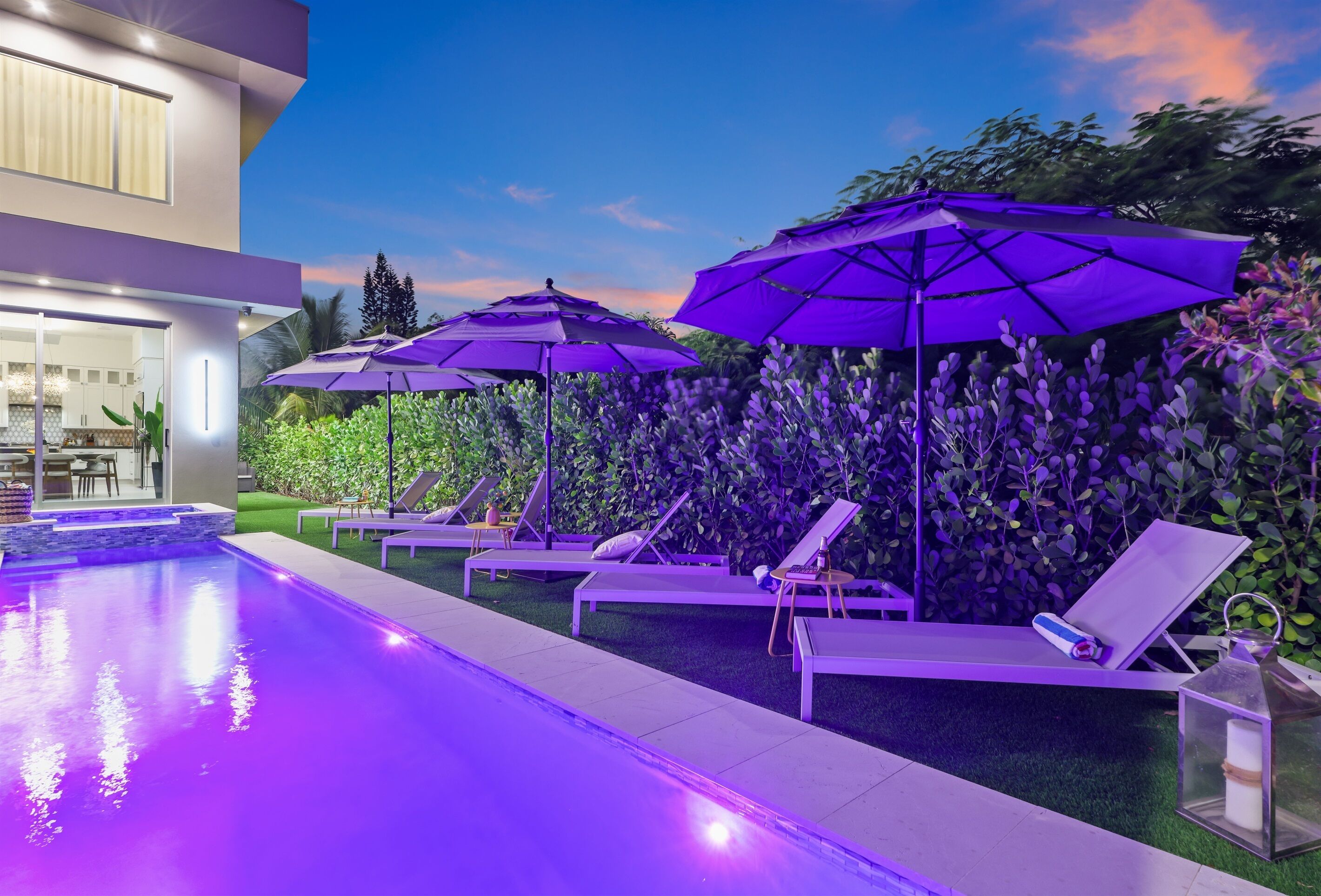 Et oppvarmet basseng