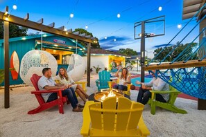 Terrace/patio - Near IMG & AMI! Sleeps 10 • Heated Pool • Pickleball • Tiki Bar • Luxury Home (Bradenton)