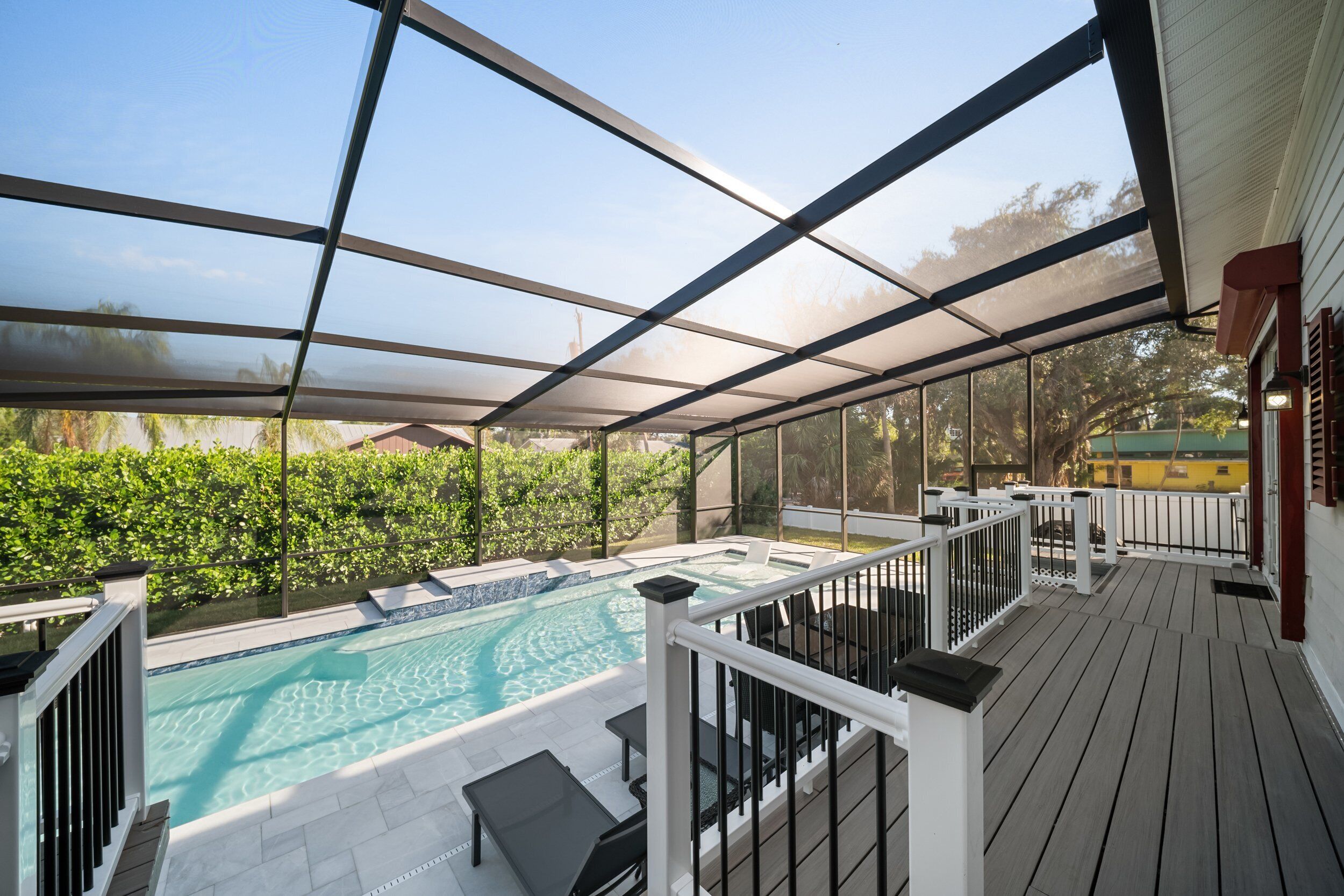 Et oppvarmet basseng