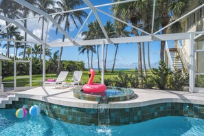 A heated pool - Exlcusive Private Beach: 5BR Beachfront Estate (Sarasota)