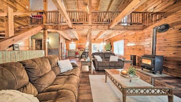 Télévision, cheminée