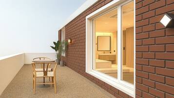 Desk, laptop workspace, free WiFi