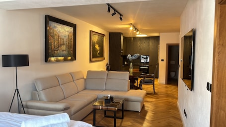 Living area. Brezno Central Hotel and Apartments