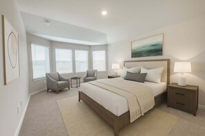 4 habitaciones, tabla de planchar con plancha, wifi y ropa de cama