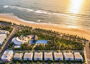 On the beach, beach bar