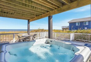 Outdoor spa tub - Anthem of the Sun | Oceanfront | Private Pool and Hot Tub (Virginia Beach)