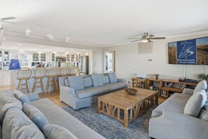 TV, table football, ping pong