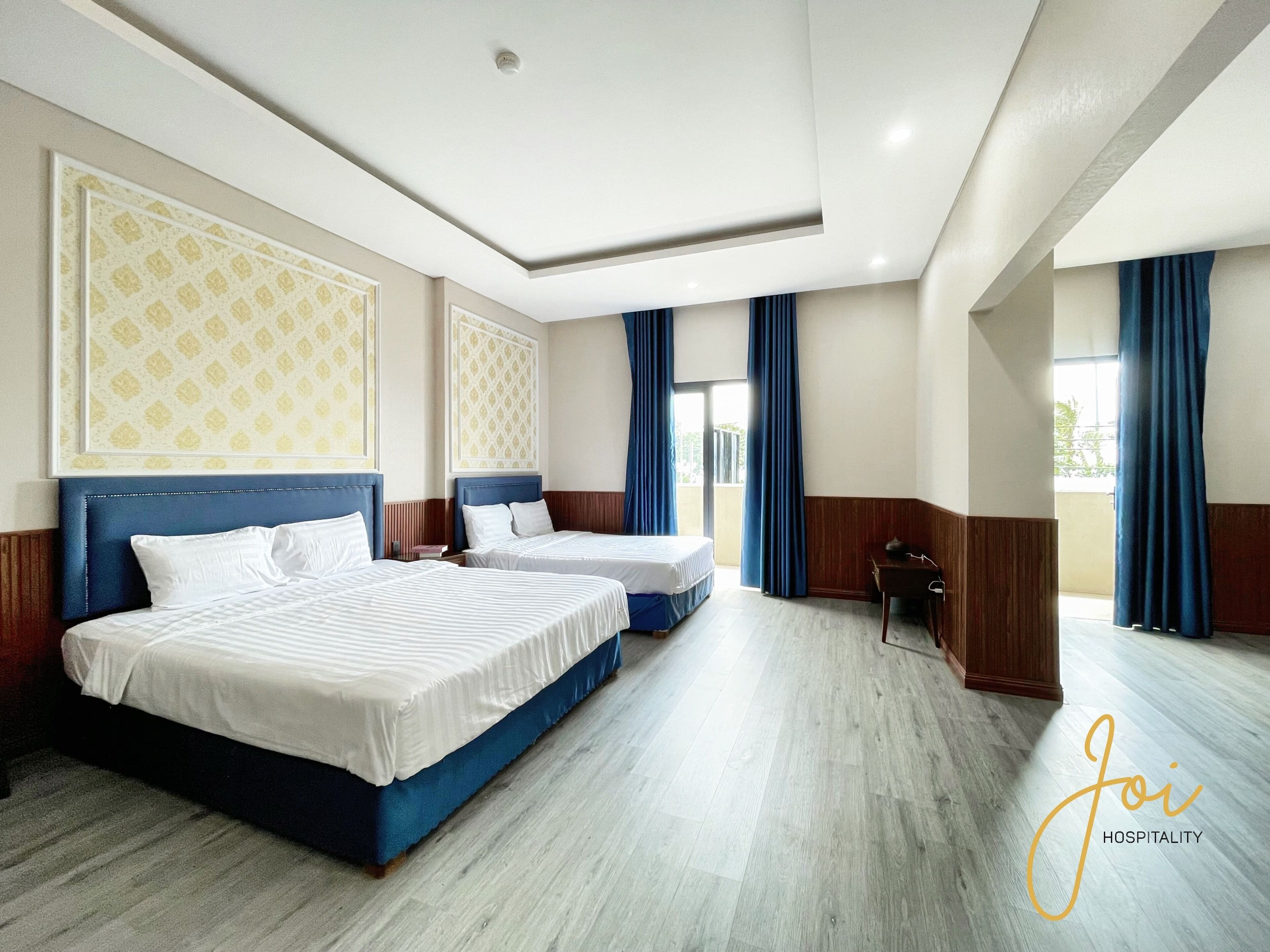 Family Room, Balcony, Beach View | Desk, laptop workspace, blackout curtains, iron/ironing board