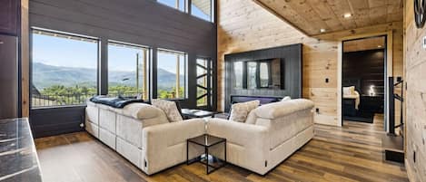 Télévision, cheminée