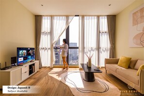 Japandi One Bedroom Suites | Individually decorated, desk, blackout drapes, iron/ironing board - Armani Residence Kuala Lumpur (Kuala Lumpur)