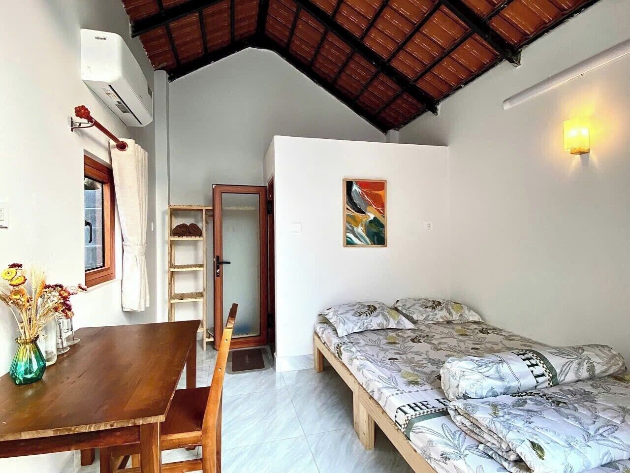 标准双人房, 庭院景观 | 遮光窗帘、免费 WiFi、床单