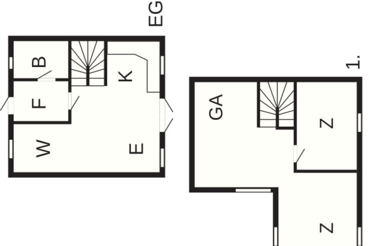 Maison Deluxe, 2 chambres | Plan d’étage