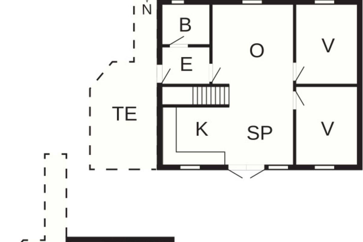 Comfort-hus - 2 soveværelser | Plantegning