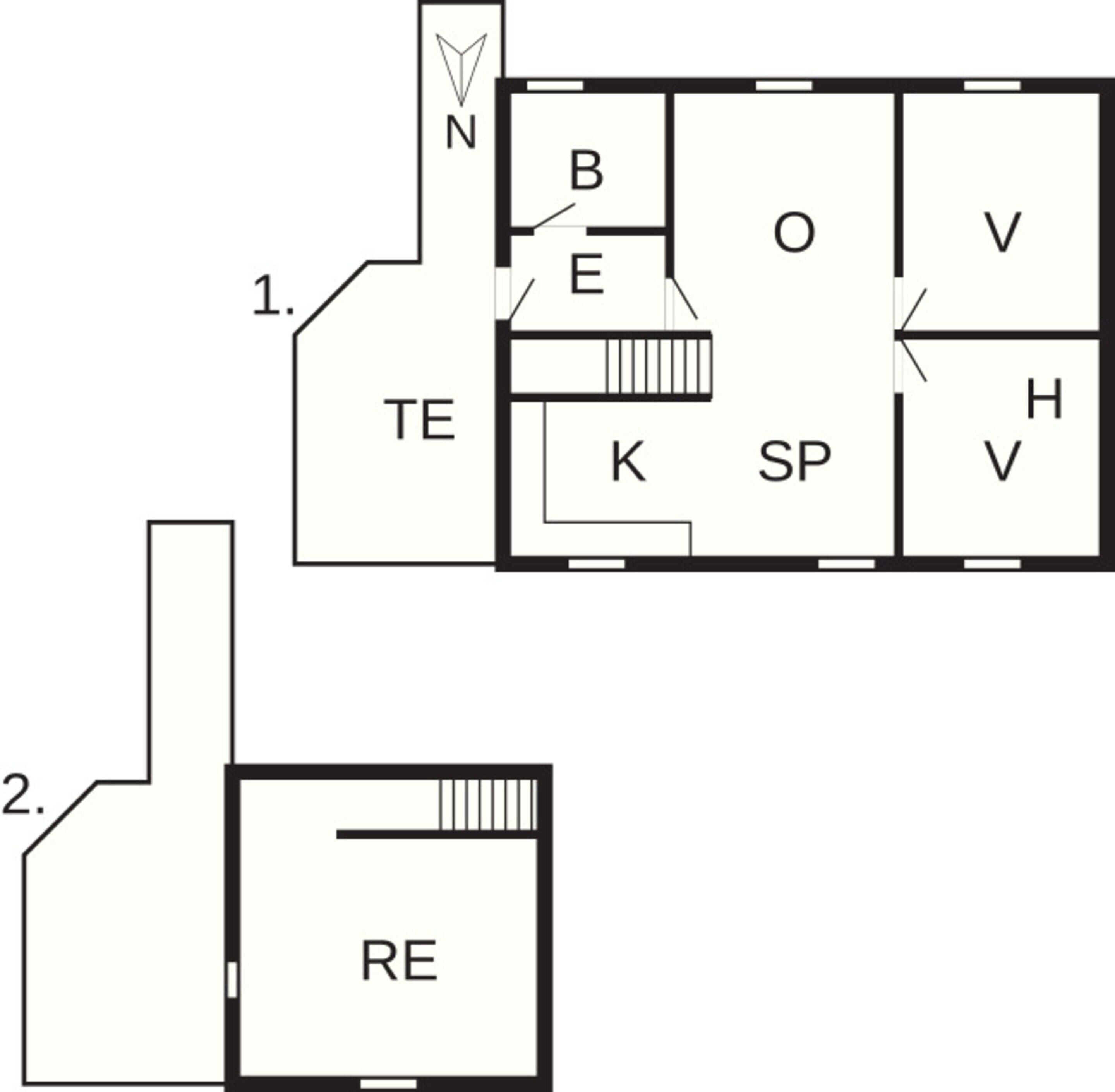 Deluxe-hus - 3 soveværelser | Plantegning