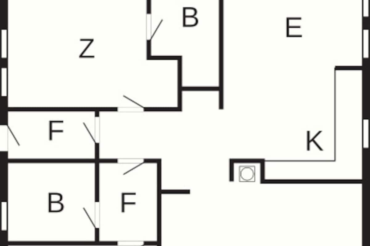 Maison Deluxe, 2 chambres | Plan d’étage