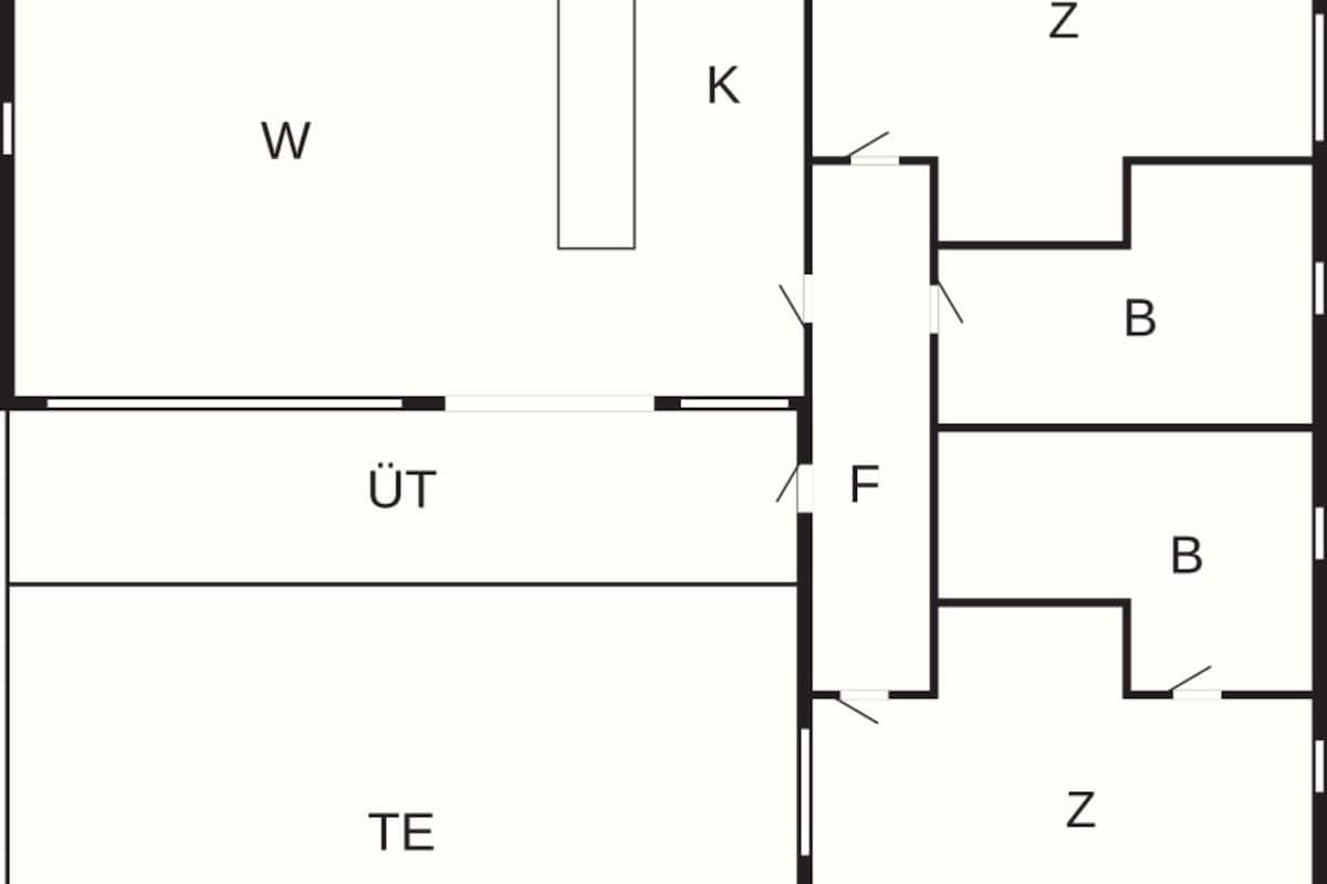 Nhà phong cách cổ điển, 2 phòng ngủ | Sơ đồ bố cục