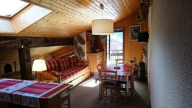Living area - Apartment in Valloire by Gondola Lift (Valloire)