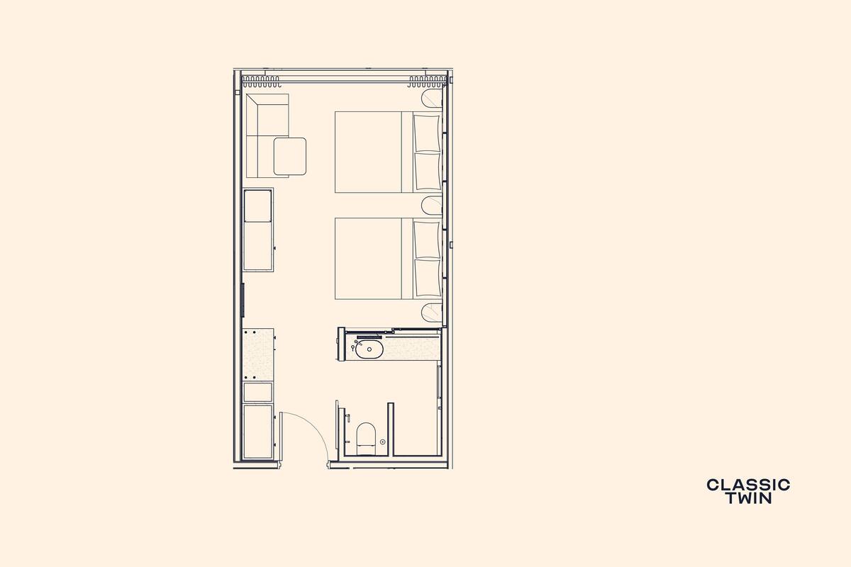 Classic Twin Room, 2 Queen Beds | In-room safe, laptop workspace, blackout drapes, soundproofing