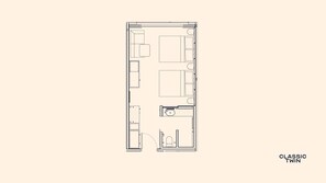 Classic Twin Room, 2 Queen Beds | In-room safe, laptop workspace, blackout drapes, soundproofing