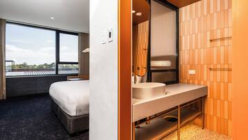 Free toiletries, hair dryer, towels, soap