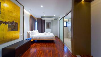 Apartment, 4 Schlafzimmer, Nichtraucher, Gartenblick | Zimmersafe, Verdunkelungsvorhänge, Bügeleisen/Bügelbrett