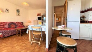 Living area - Apartment in Provence With Scenic Terrace (Gréoux-les-Bains)