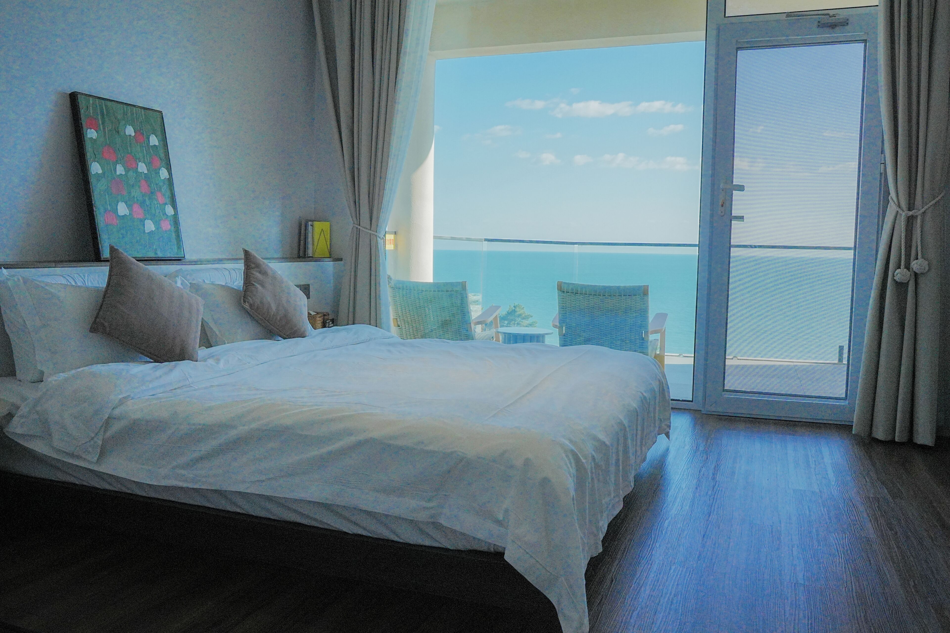 Chambre Élite, patio, vue mer