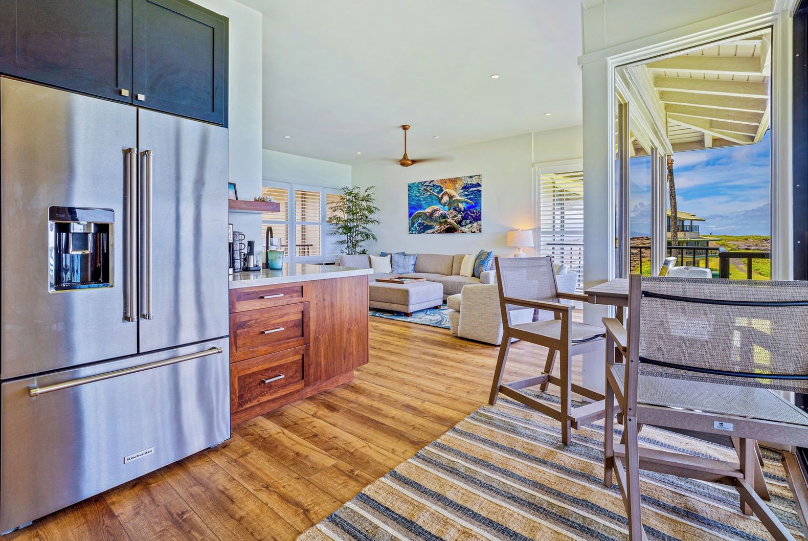 Table for two (or four), ocean breeze included—just add takeout, good stories, and maybe a second dessert     KBV-26B1