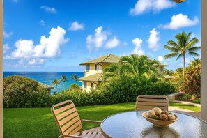 Outdoor dining - Kapalua Bay Villas | 2 Free Rental Cars | KBM Resorts | Whale Watching | 2 Units, 3 Bedrooms | ML-1987 (Lahaina)