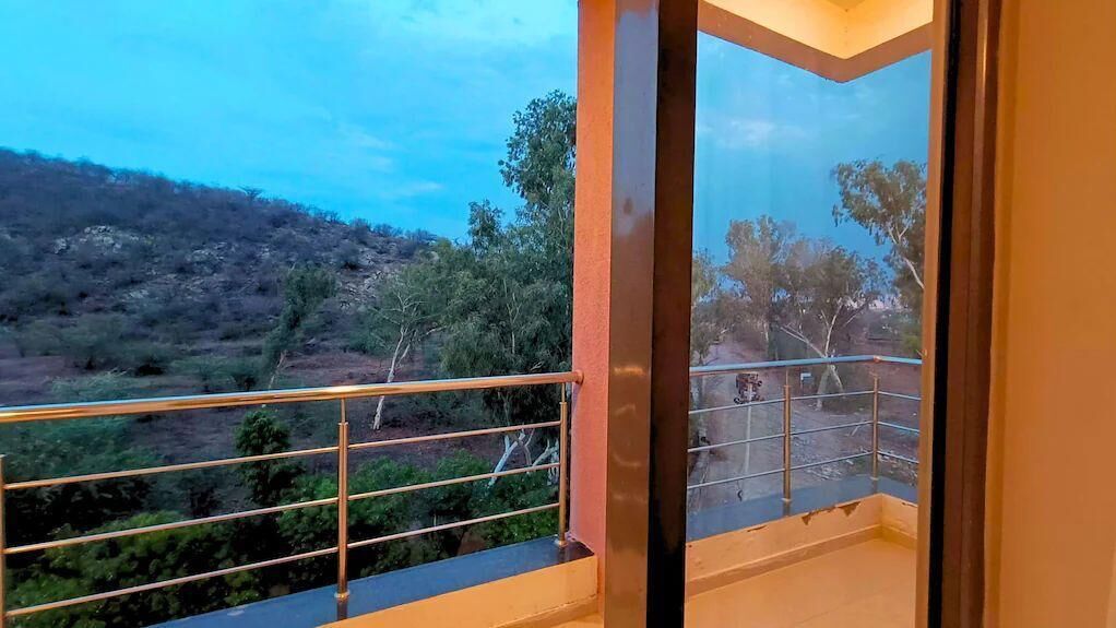 Blick von der Unterkunft