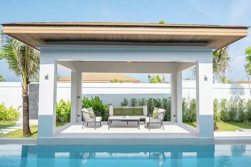 Mouana Breeze Maikhao 700㎡ Luxury 3-Bed Pool Villa – 900m to Beach,with fitness