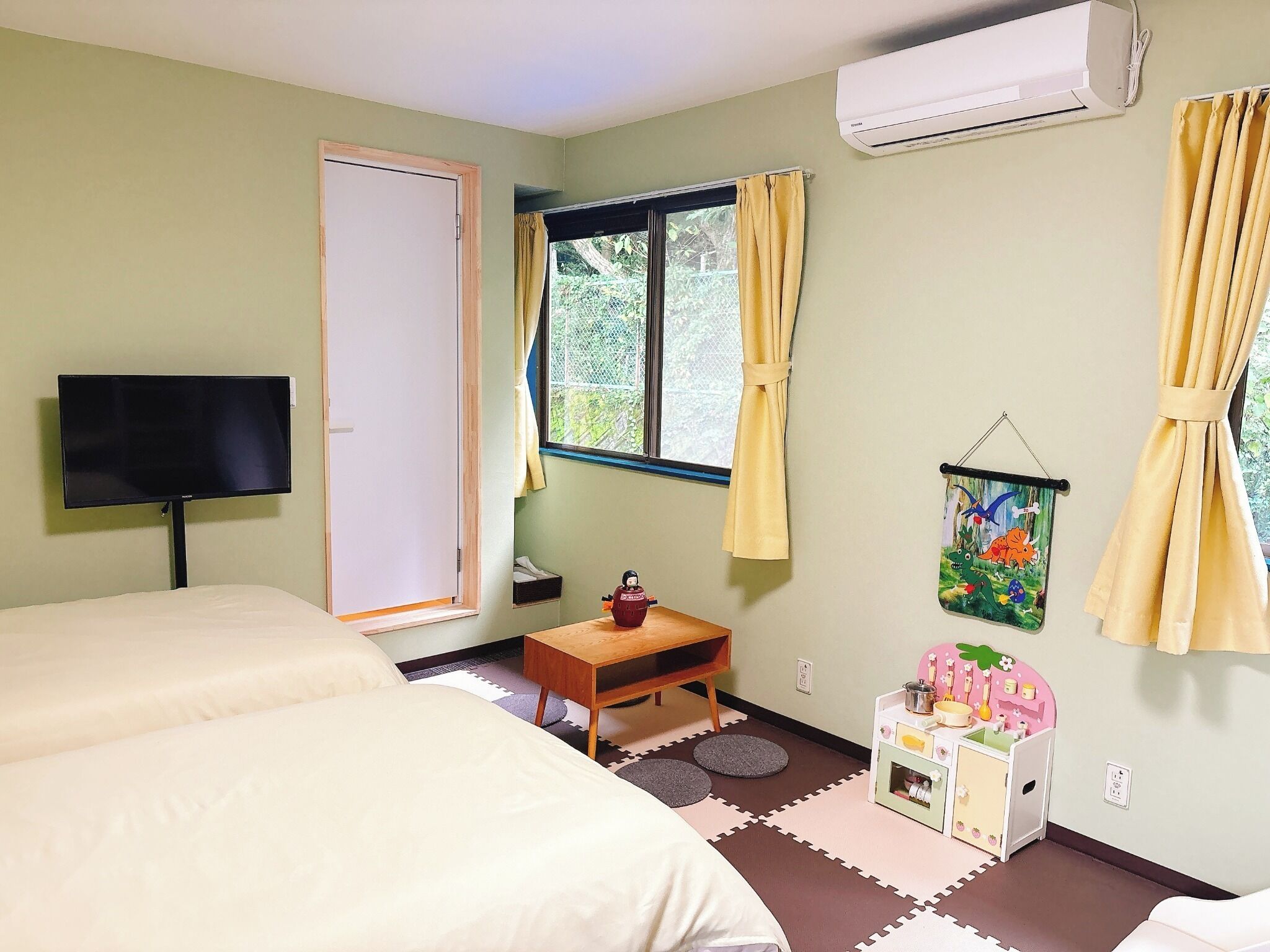 1 sovrum, skrivbord, gratis wi-fi och sängkläder