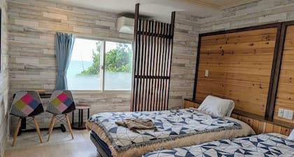 A twin room with a view of the Sea of Japan from t / Tottori Tottori