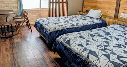 A twin room with a view of the Sea of Japan from t / Tottori Tottori