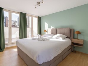 2 Schlafzimmer, Reisekinderbett, kostenloses WLAN