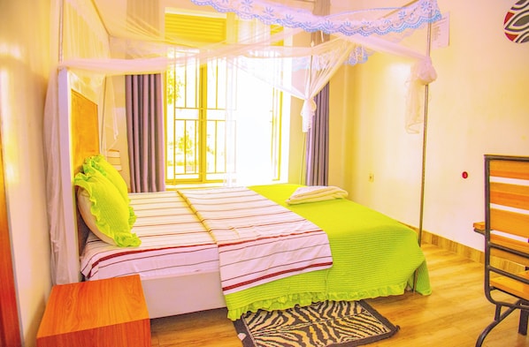 Classic Double Room, Courtyard View | Iron/ironing board, free WiFi - Breeze House Gikondo (Kigali)