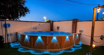 Chalet in Rivero de Posadas with Pool