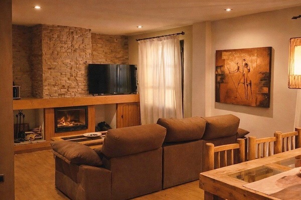 TV connectée, cheminée