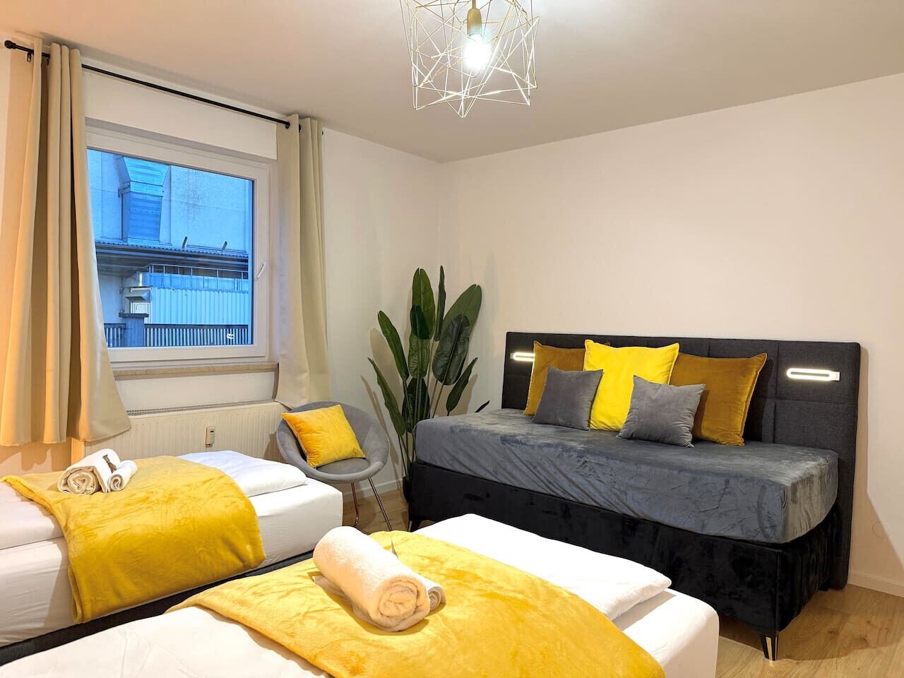 2 bedrooms, iron/ironing board, travel crib, WiFi